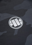 RASHGUARD FITTED SMALL LOGO CAMO ALL BLACK